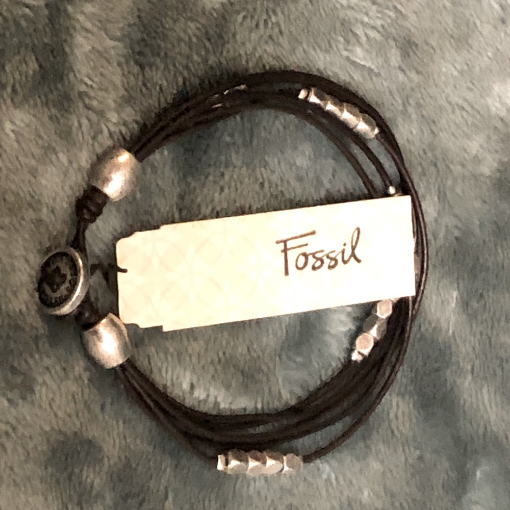 NWT Fossil Leather Bracelet